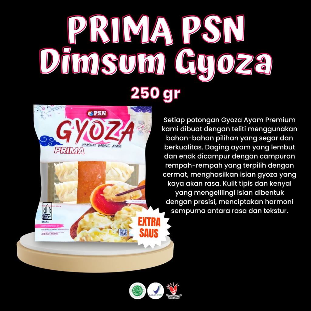 

Gyoza Dimsum Daging Ayam PSN 250g / Dimsum