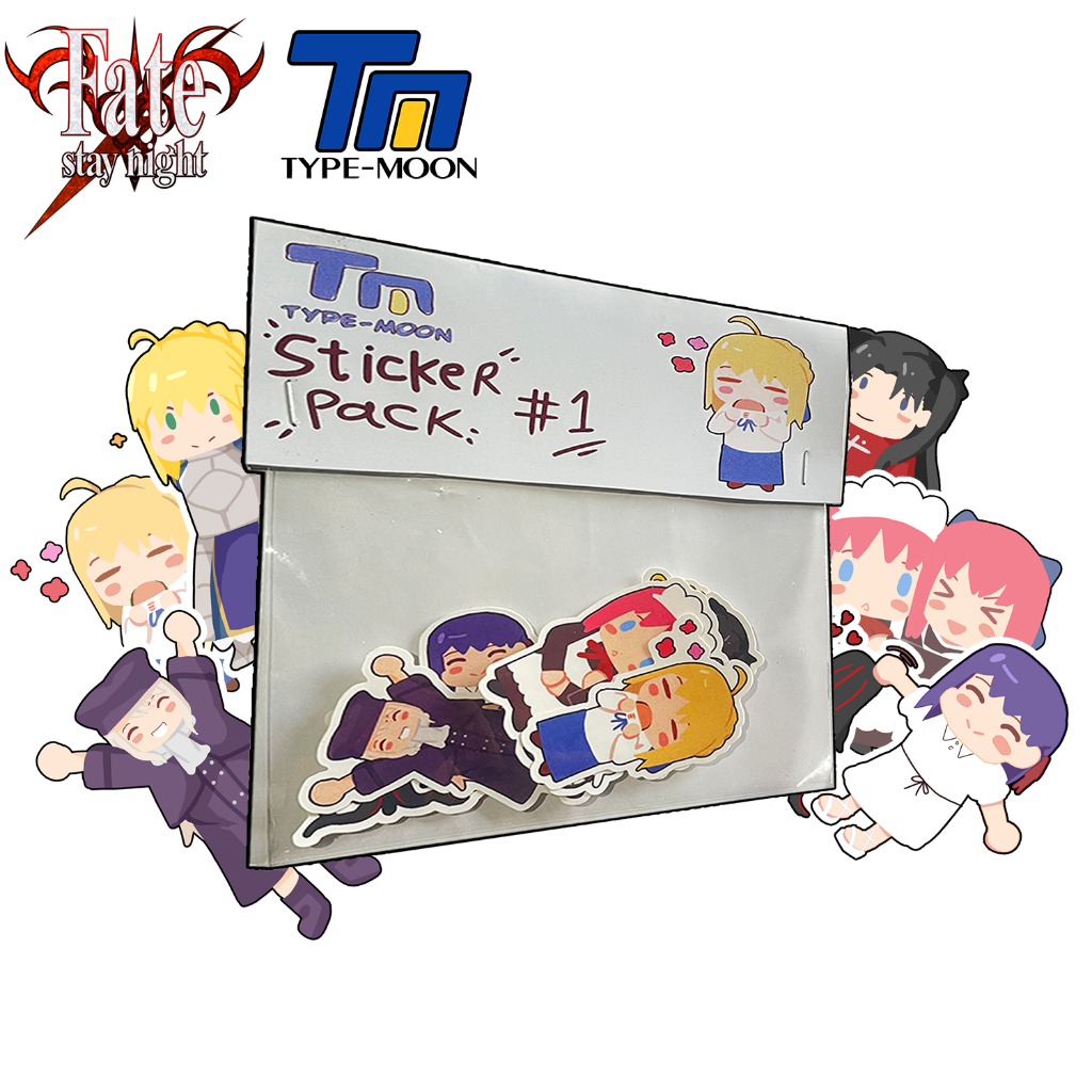

Sticker pack original anime Fate stay night type moon