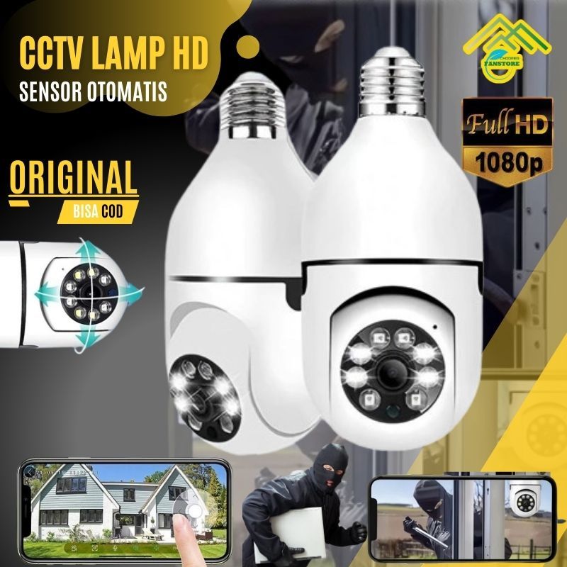 CCTV WiFi Jarak Jauh Lewat HP Camera CCTV Wide Angle 1080P Kamera CCTV Mini Tanpa Kabel Outdoor CP37