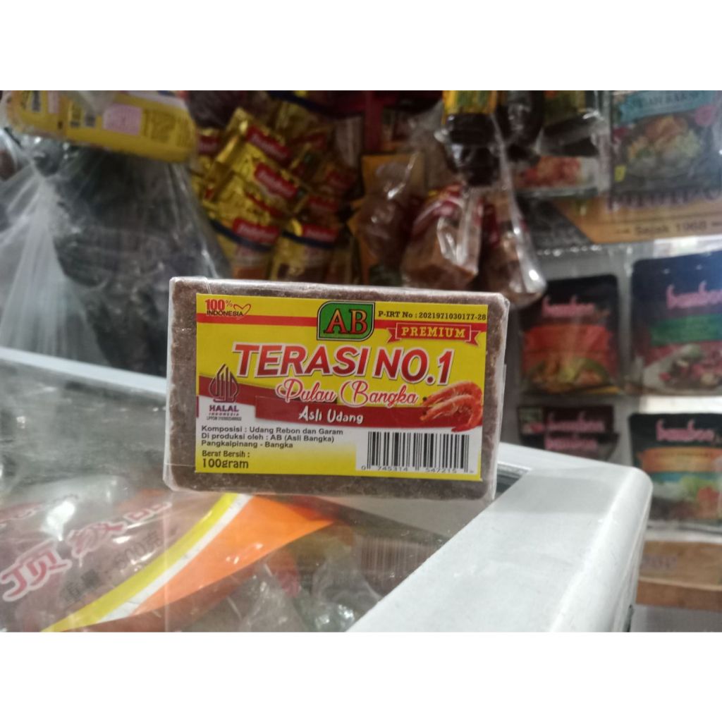 

AB Terasi No 1 Pulau Bangka berat/isi 100gr