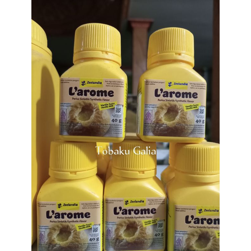 

L'arome vanilla susu by zeelandia kemasan 40grm dan kemasan repack 5grm