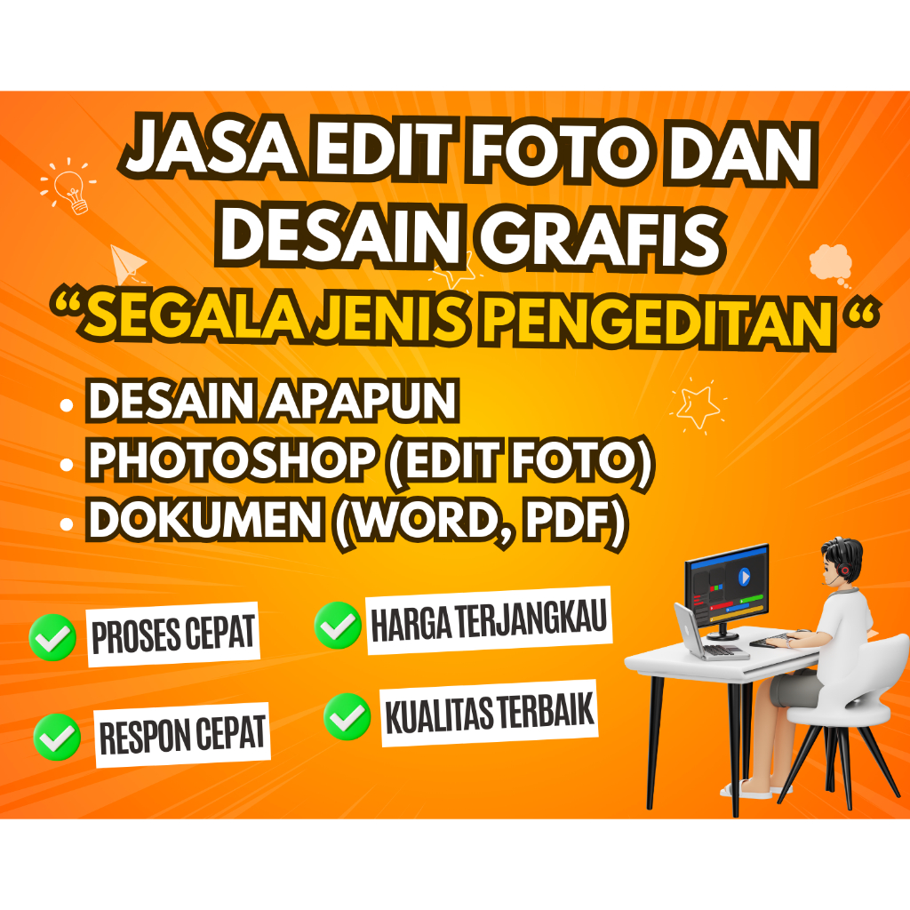JASA EDIT FOTO DAN DESAIN GRAFIS | SEGALA JENIS PENGEDITAN DOKUMEN DENGAN LIGHTROOM DAN PHOTOSHOP