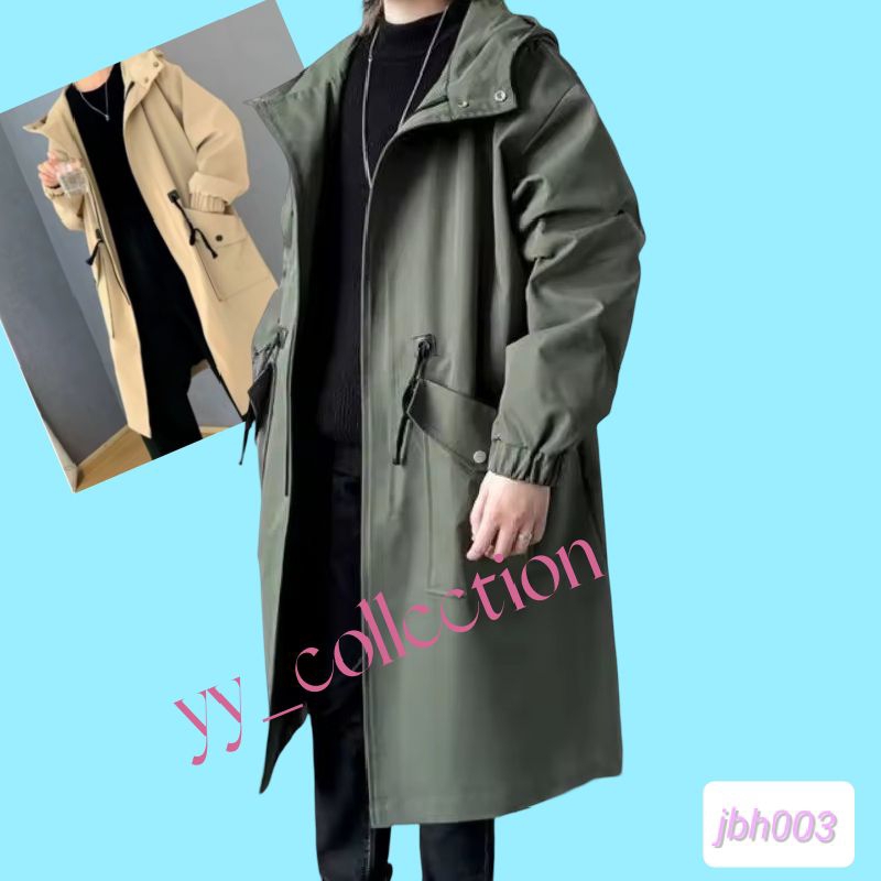 jaket jubah pria jaket pria jaket long Coat