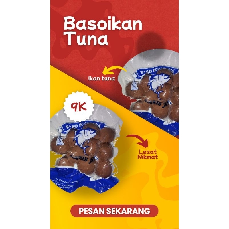 

Baso ikan Tuna Isi 10Biji / Lezat / PO Laris jaya
