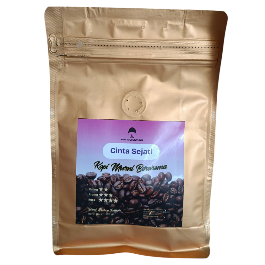 

Kopi Cinta Sejati/Kopi Bubuk/Kopi Blend/Kopi Haji Untung 225gr