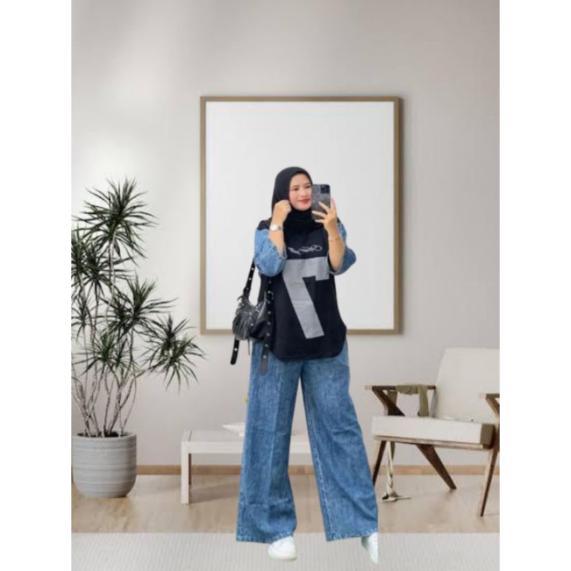 Set kaos katun katun X jeans levis // SETELAN KAOS & JEANS LEVIS