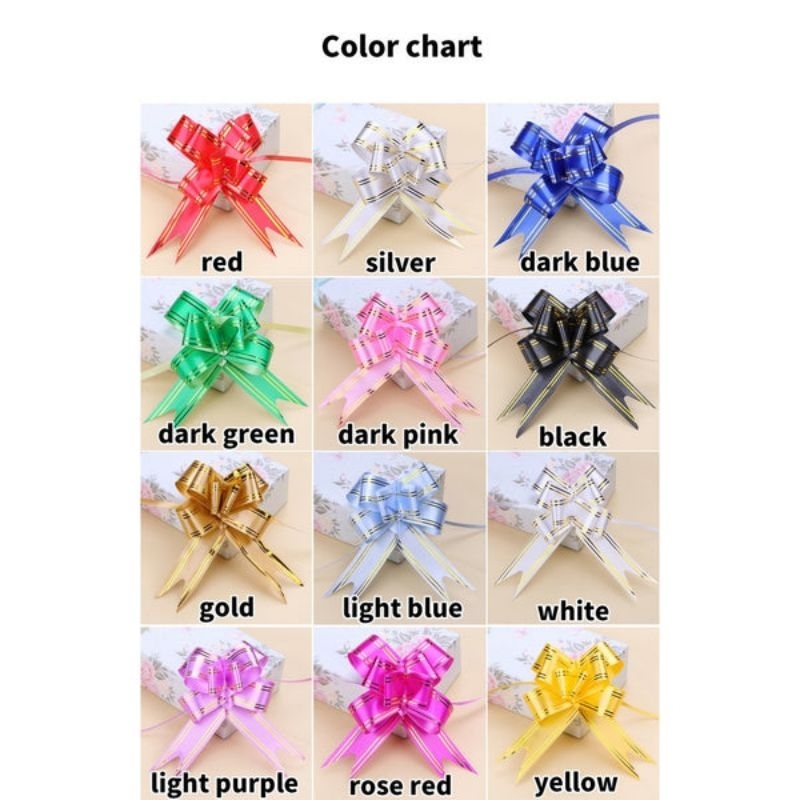 

1 PACK PITA TARIK MOTIF GARIS LIS EMAS / PITA SERUT ISI 10 PCS DEKORASI