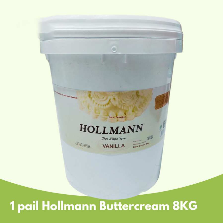 

1 EMBER HOLLMANN BUTTERCREAM 8kg PAIL - HOLLMANN ORIGINAL VANILA