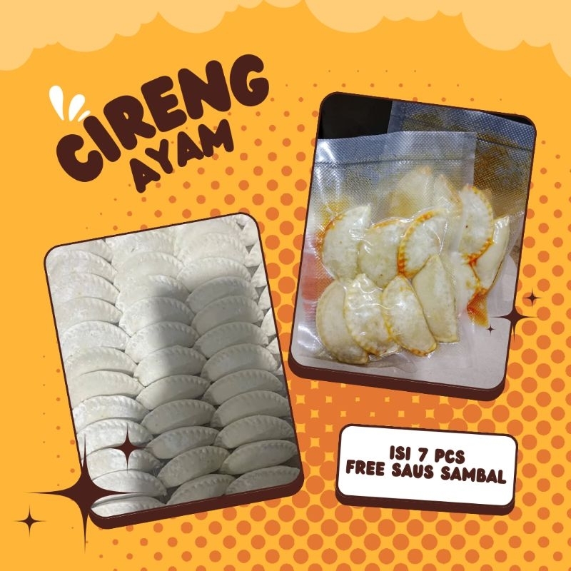 

CIRENG ISI AYAM isi 7 pcs free saus sambal