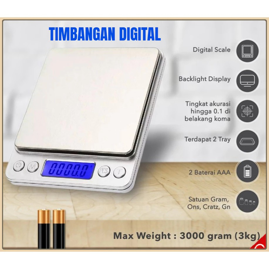 TIMBANGAN KUE DIGITAL MINI Timbangan dapur timbangan wadah timbangan mini timbangan kecil timbangan