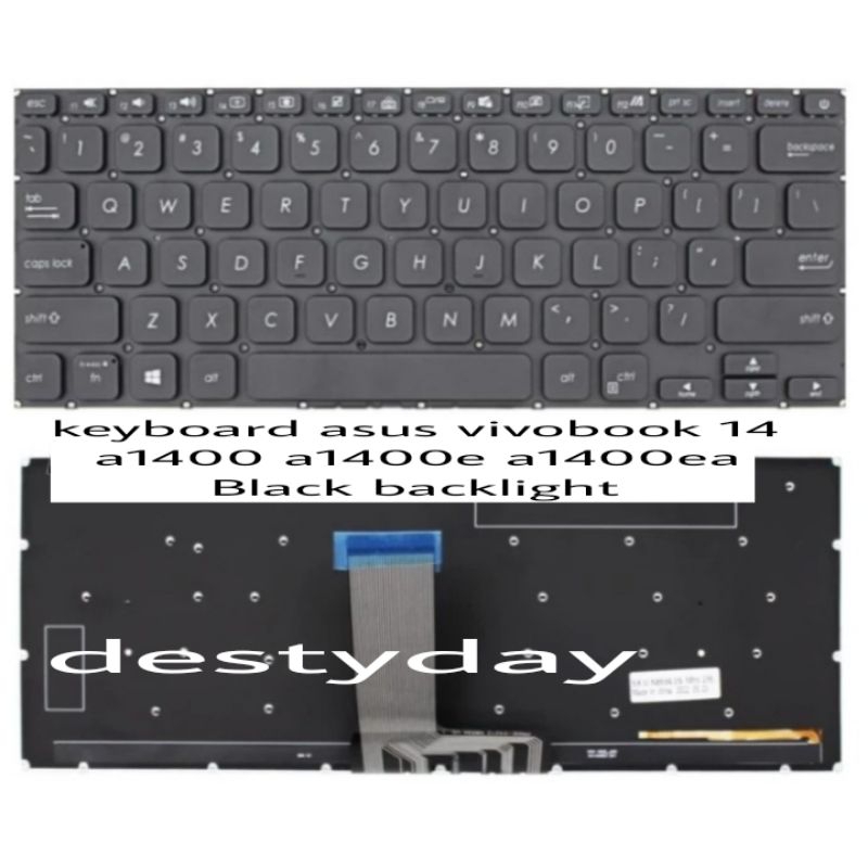 keyboard asus vivobook 14 a1400 a1400e a1400ea Black backlight