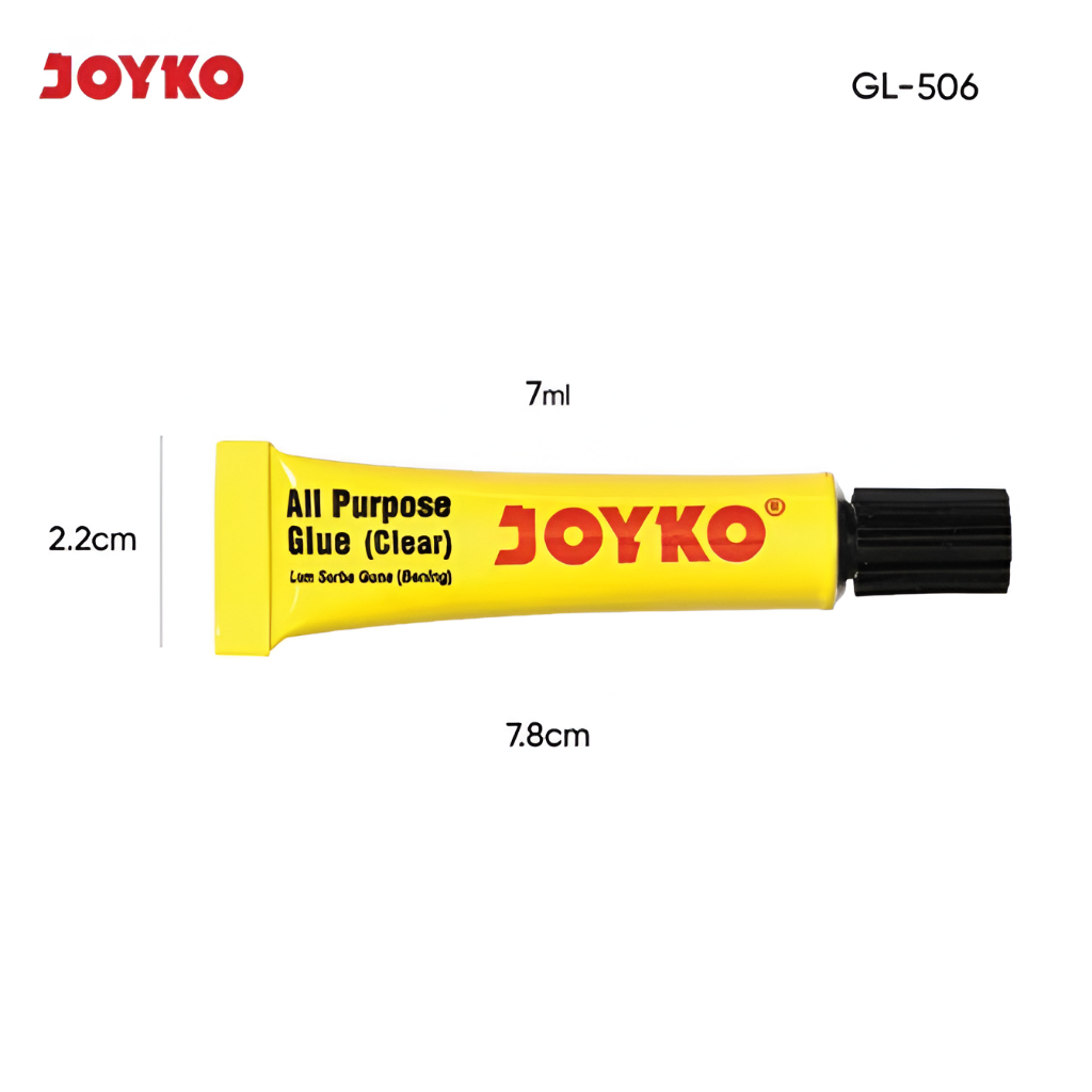 

Liquid Glue Lem Kertas Cair Joyko GL-506 7ml - Lem Serbaguna JOYKO GL-506 All Purpose Adhesive Glue