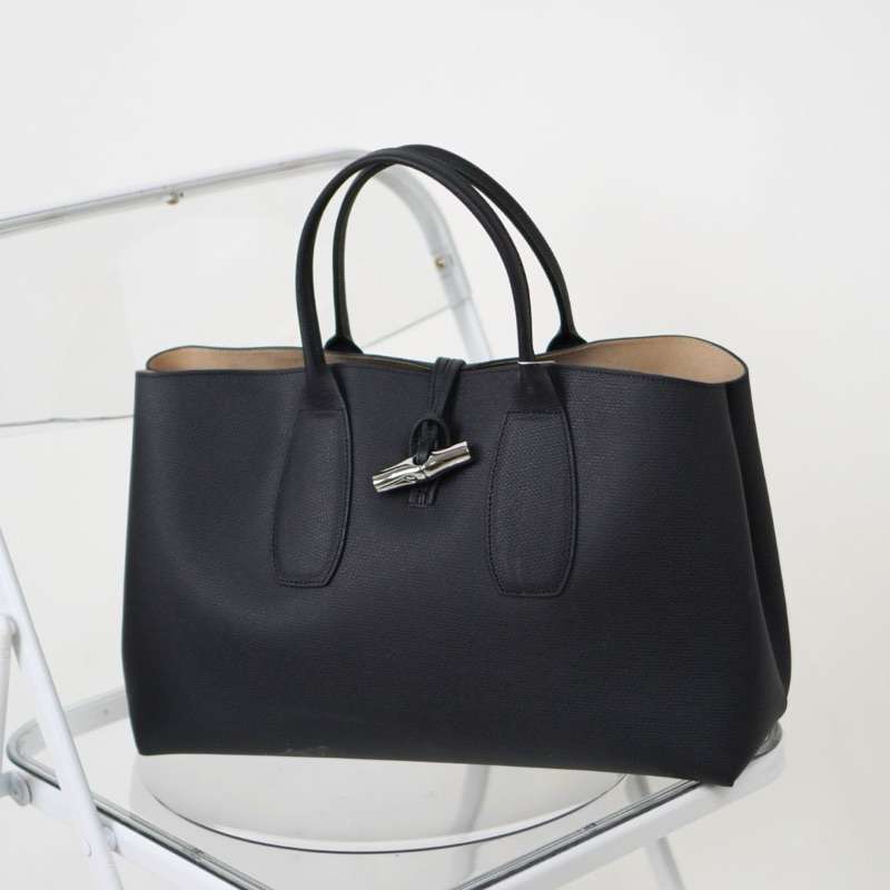 LONG*CHAMP LC Le Roseau Large L Top Handle Bag / Handbag