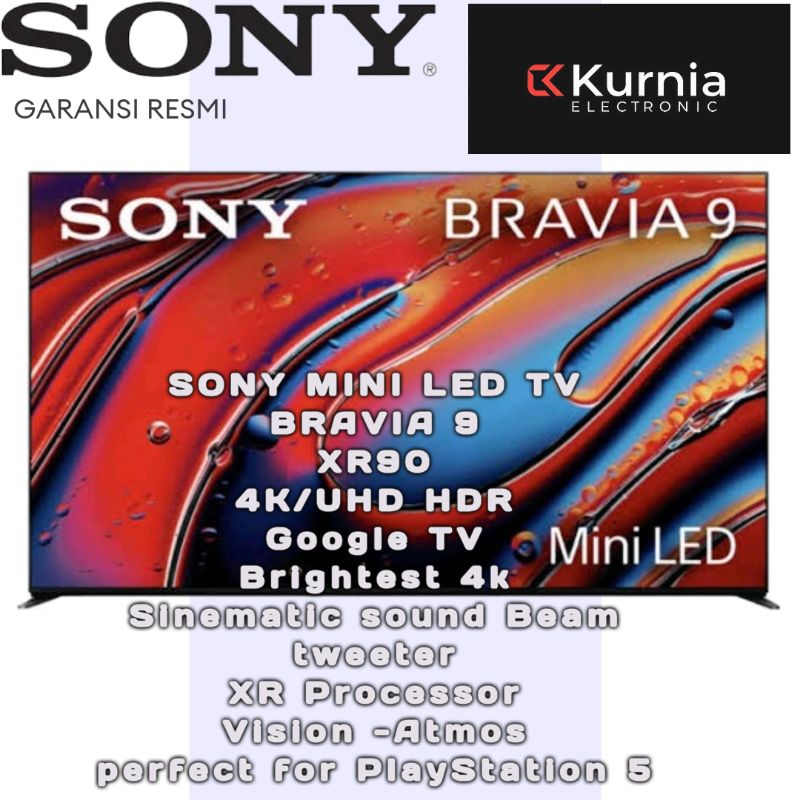 SONY 75XR90/K-75XR90 4K  Google Tv 75 inch MINI LED