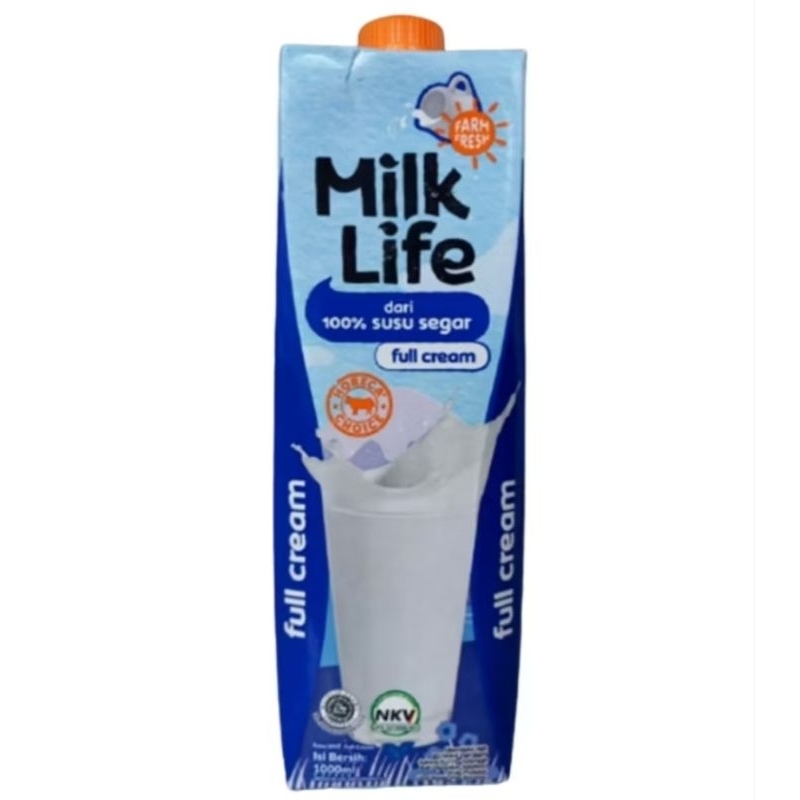 

UHT Full Cream Milk Life 1liter.
