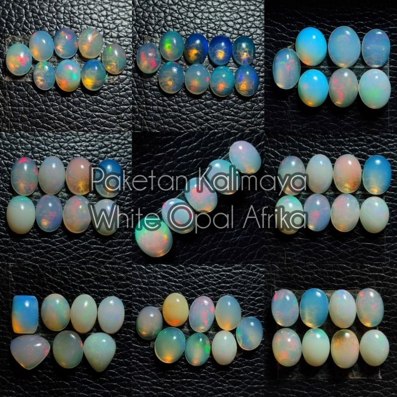 Paket kalimaya white opal afrika asli natural / parcel opal ethiopian / kalimaya white opal / kalima