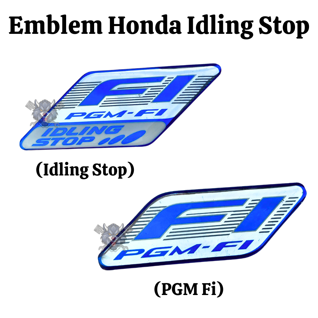 Emblem honda fi idling stop emblem batok depan beat vario supra revo fi