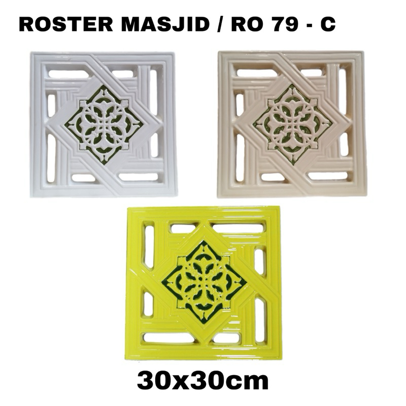 Roster / Keramik Trisensa / Keramik Lubang Angin Motif Masjid 30x30 cm RO 79 C