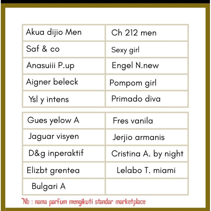 Labora Parfume - GOLD - Labora Parfume // Parfum premium dan tahan lama // parfum unisex