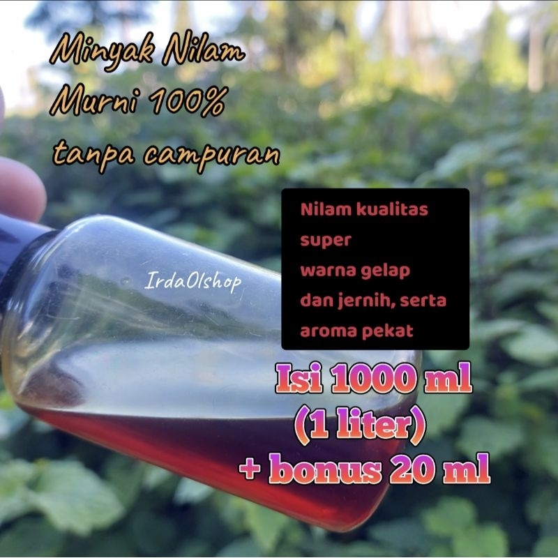 Minyak Nilam 100% Murni tanpa campuran, Tidak asli uang kembali Patchouli Alcohol isi 1000ml(1liter)