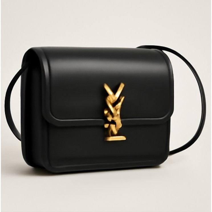 Yves Saint Laurent Solferino Box - Tas Bahu & Crossbody dengan Logo Letter YSL