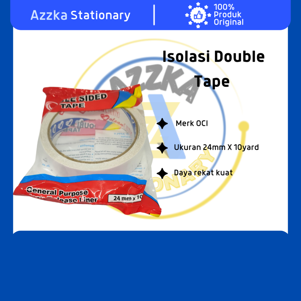 

Isolasi Double Tape OCI 24mm / 1inch