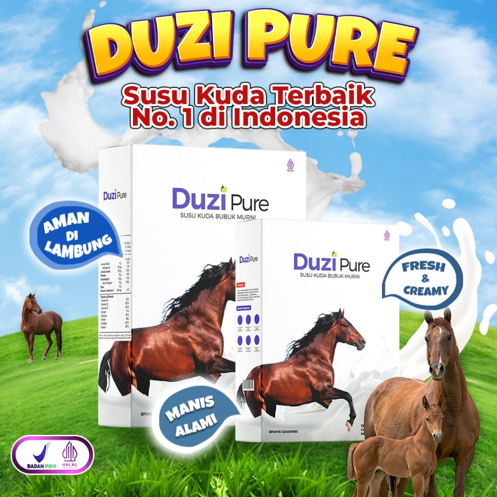 

Duzi Pure Susu Kuda 200gr – Kesehatan Sendi, Tulang, & Diabetes Tanpa Efek Samping, 100% Asli!