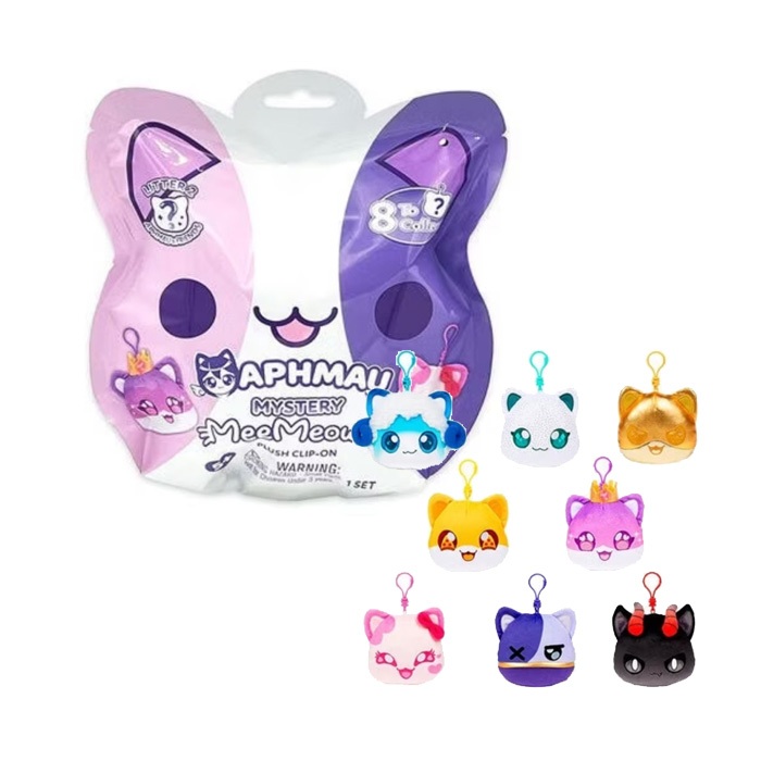 Aphmau MeeMeows Mystery Plush Clip-Ons 10cm