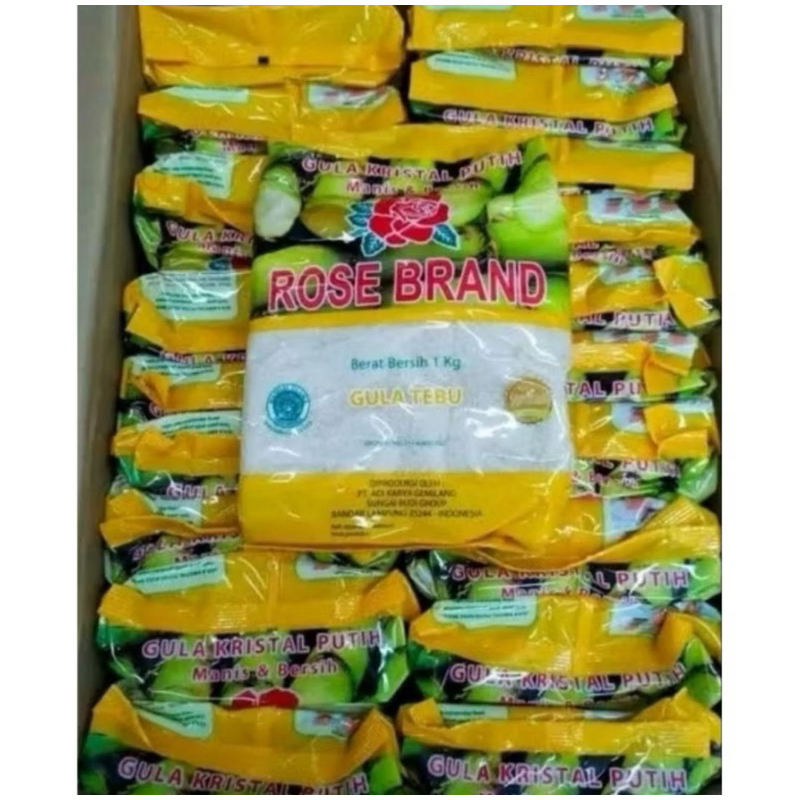 

[PAHE] paket hemat kartonan Gula Rosebrand kemasan 1kg