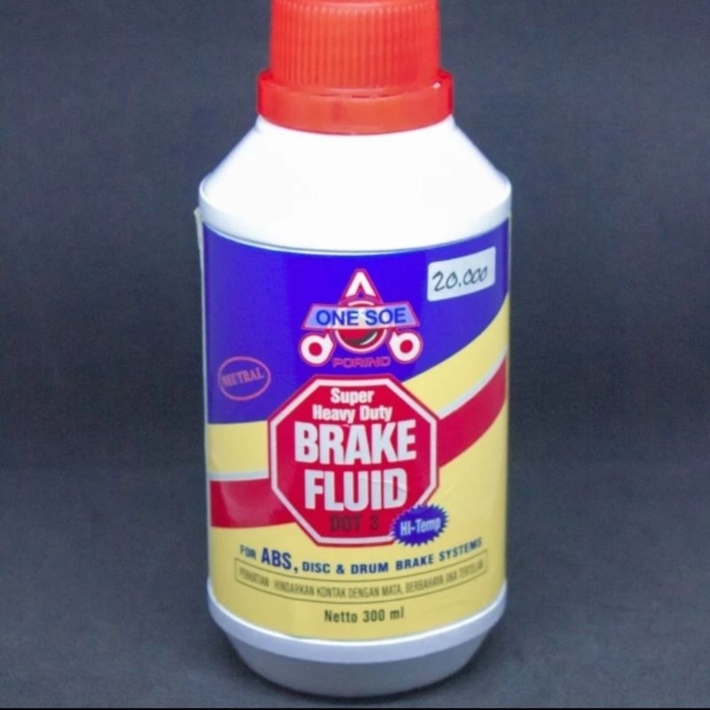 minyak rem motor mobil dot 3 dot 4 besar warna merah original one soe