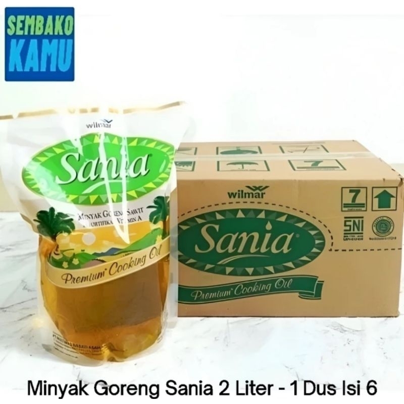 Minyak Goreng Sania 2 Liter - 1 Dus Isi 6