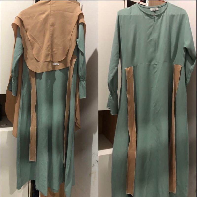 Preloved - gamis set naqa.id. satu set gamis kekinian ringan nyaman