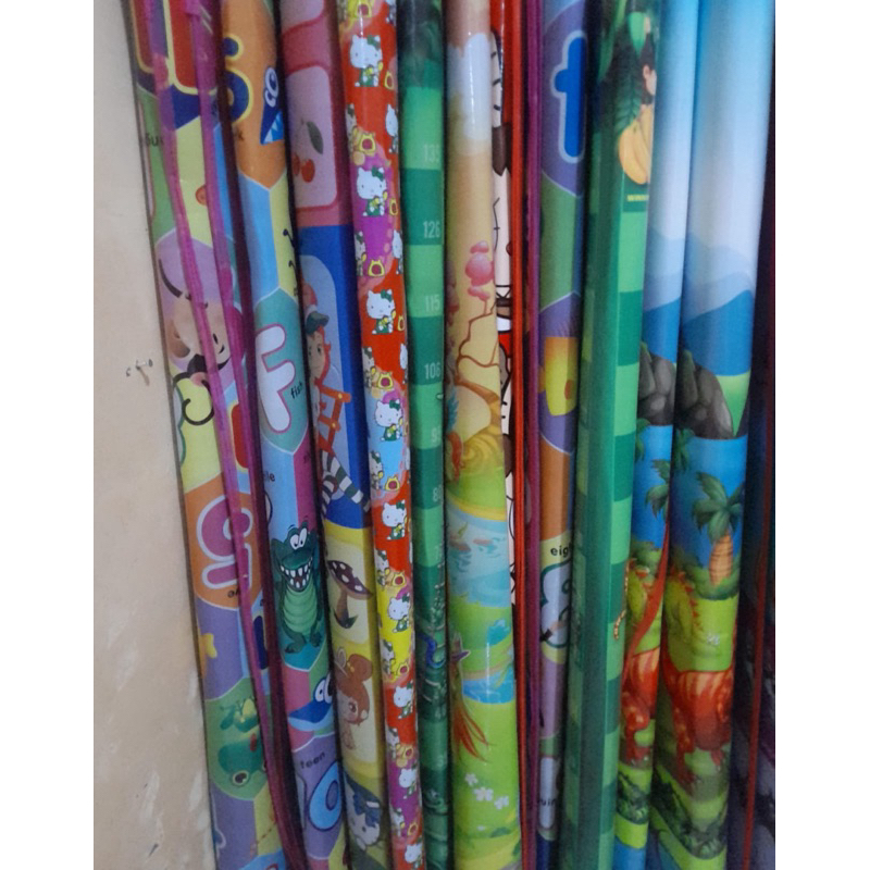 TIKAR MOTIF SPON ANAK ANTI AIR//TIKAR PLASTIK KARAKTER 120X200