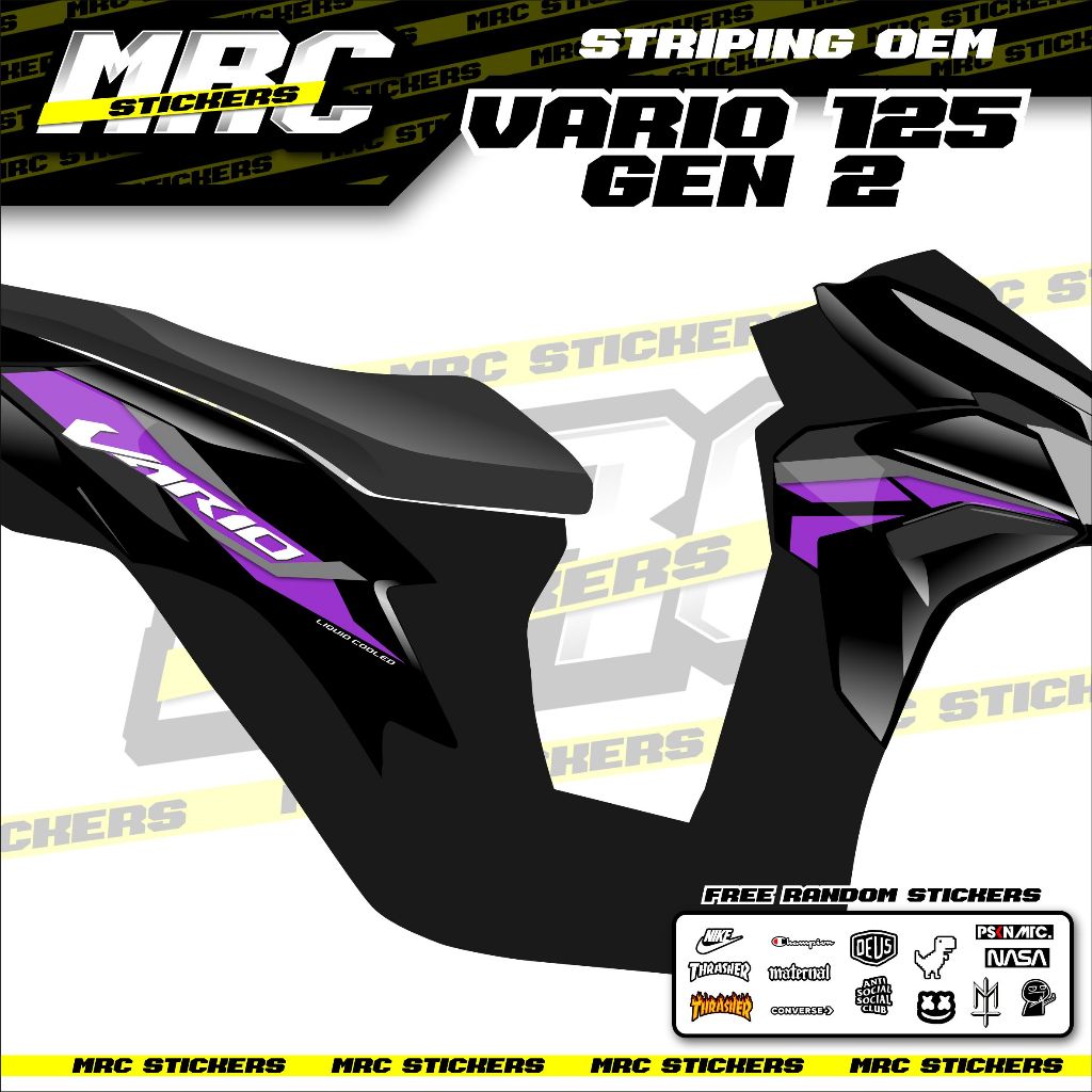 STRIPING / STIKER / SKOTLET OEM / ORIGINAL VARIO 125 GEN 2 VARIO LED D4