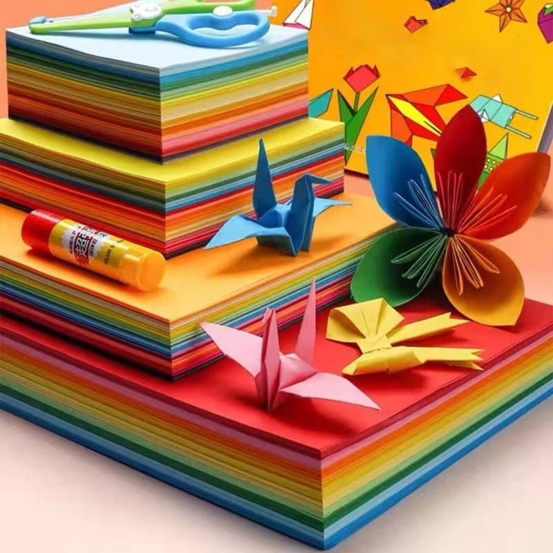 

KERTAS LIPAT origami paper kertas lipat anak 2 sisi BERBAGAI UKURAN / ukuran 10x10 13x13 15x15 20x20 25x25 / melipat kertas