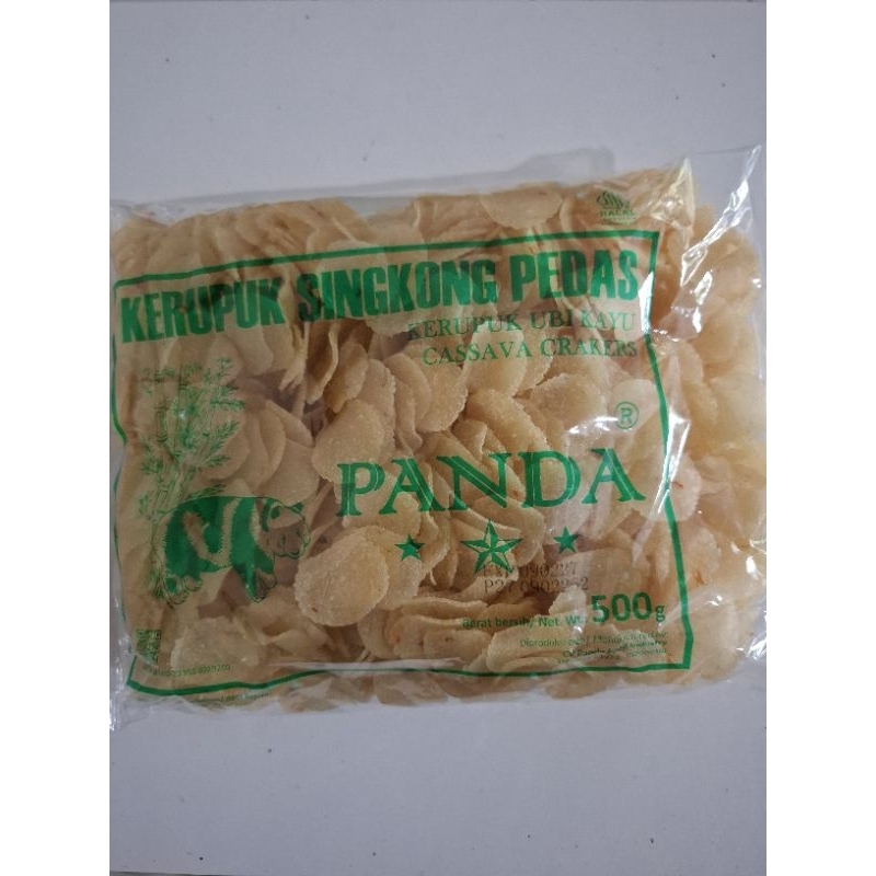 

Kerupuk Singkong Pedas cap PANDA 500g | Kerupuk Ubi Kayu Cassava Crackers