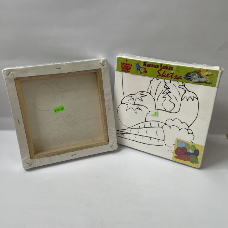 

kanvas lulis sketsa bergambar ukuran 20x20