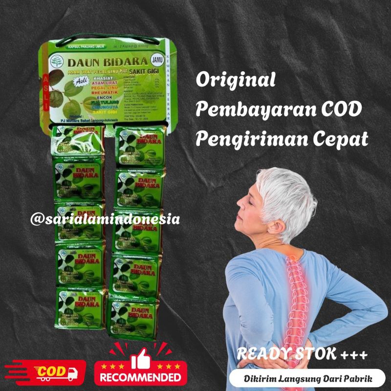 

daun bidara kapsul 1 renceng isi 20 saset