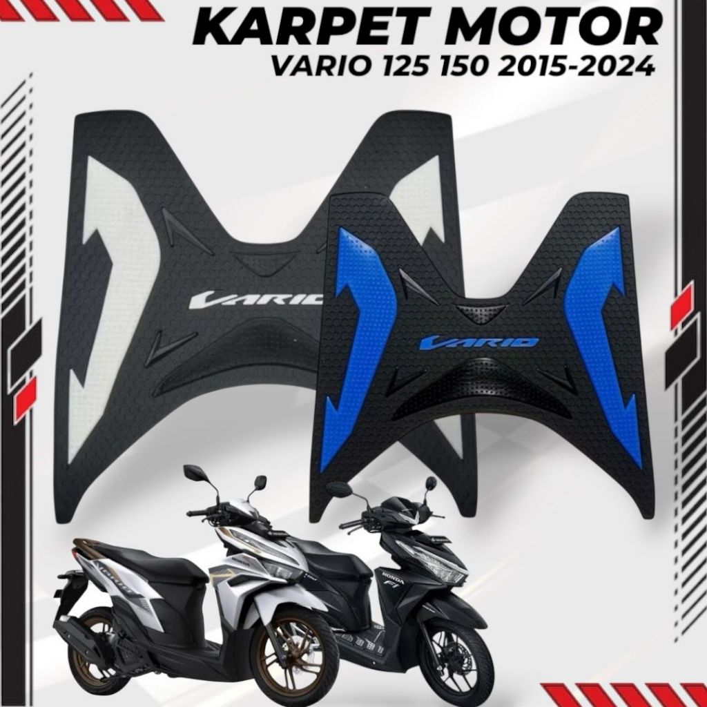KARPET ALAS KAKI VARIO 125 150 2015-2024 ANTI SELIP ALAS PIJAKAN KAKI VARIO 125/150 HS55