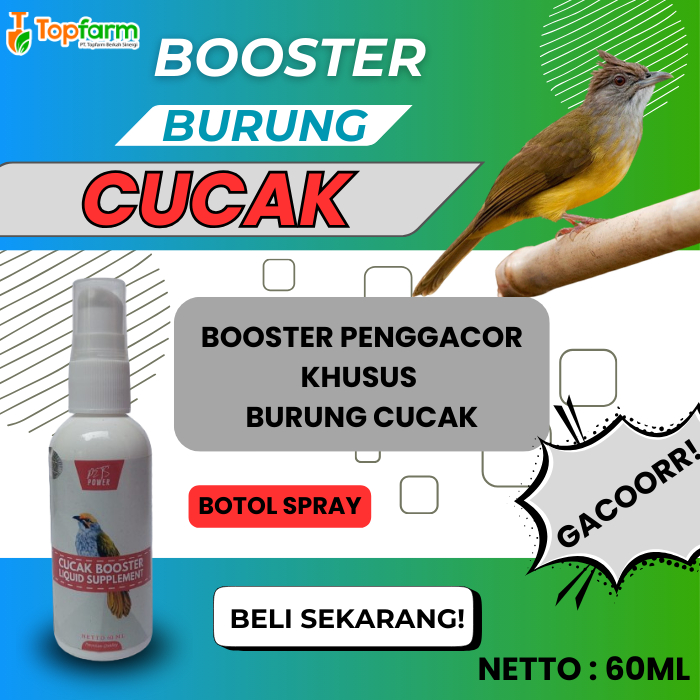 Vitamin Burung Cucak 60ML/ Vitamin Khusus Cucak Jenggot/ Vitamin Burung Cucak Rowo/ Viatmin Cucak Je