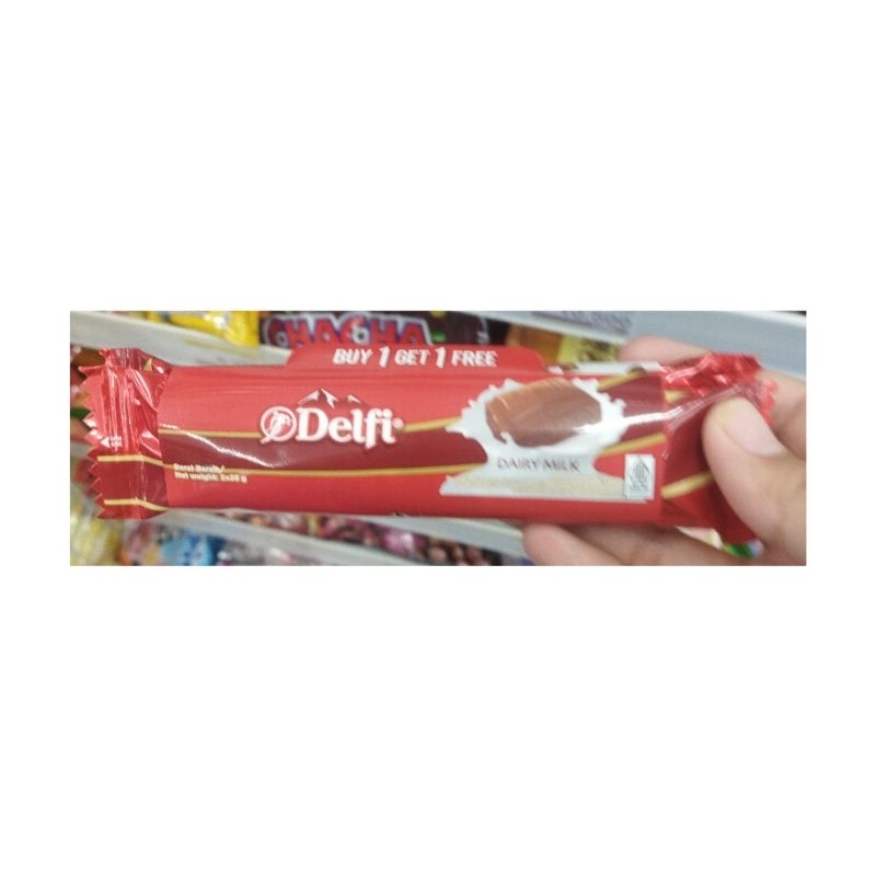 

DELFI DAIRY MILK CHOCOLATE BUY 1 GET 1 @25GR (PROMI HADIAH DIBANDED)