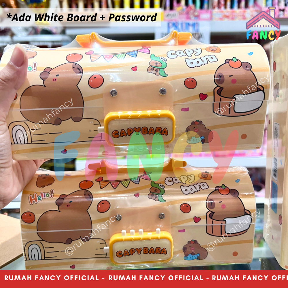 

RK [FREE BUBBLE+DUS] Tempat Pensil Passwrod + Spidol WhiteBoard KAX 300 Kapibara Astronout Girl