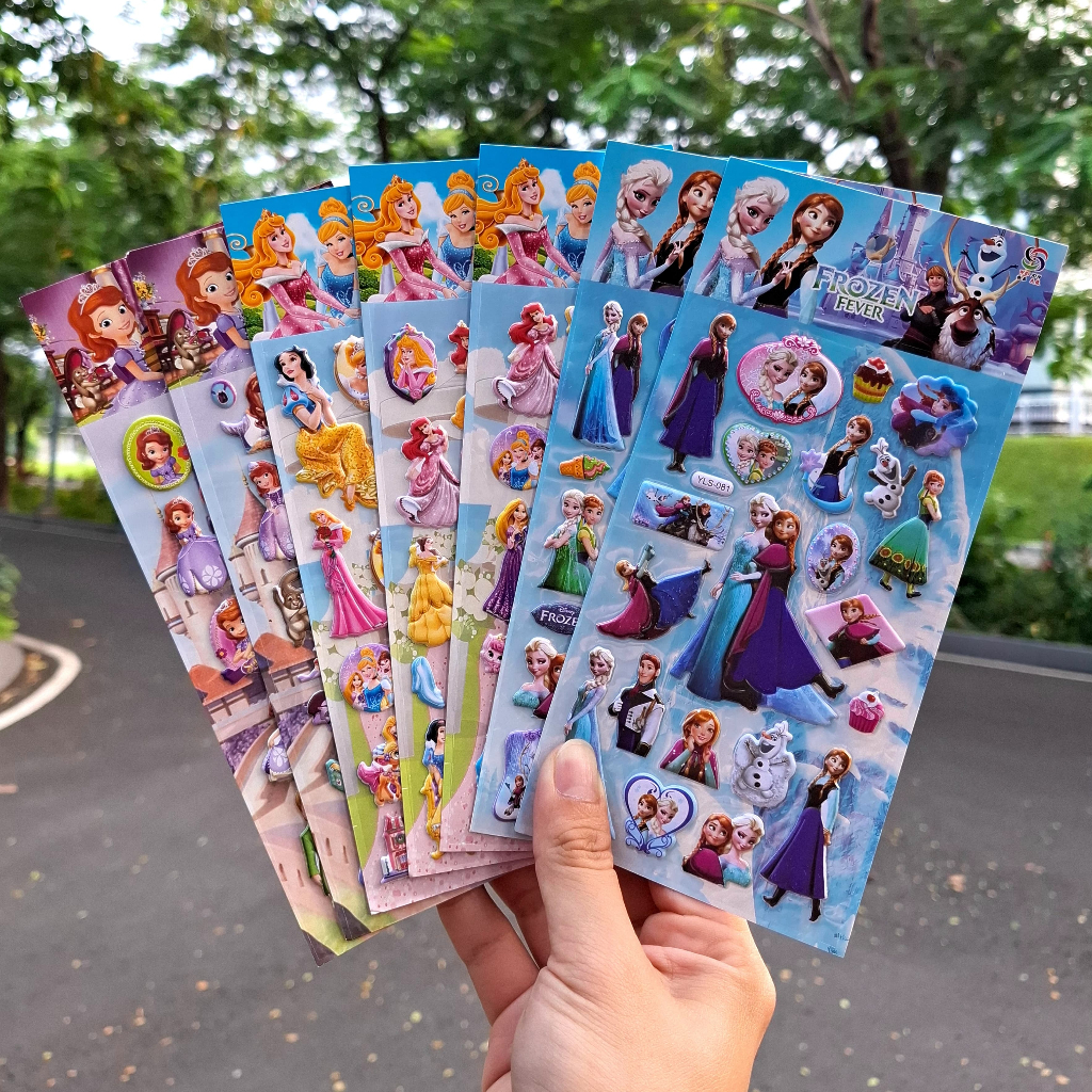 

Gambar Tempel Sticker Timbul Stiker Anak Edisi Disney Princess Anna Elsa Frozen