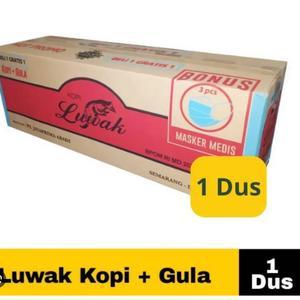 

KOPI HITAM LUWAK KOPI + GULA @23 GR - Karton/Dus Isi 10 renteng/Kopi Luwak Hitam/Kopi Gula