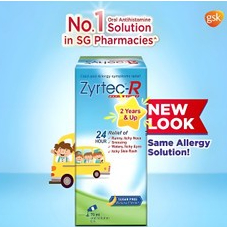 ZYRTEC-R No.1 Rapid Relief Oral Antihistamine Solution Banana Flavour Packset (Suitable for Above 2y