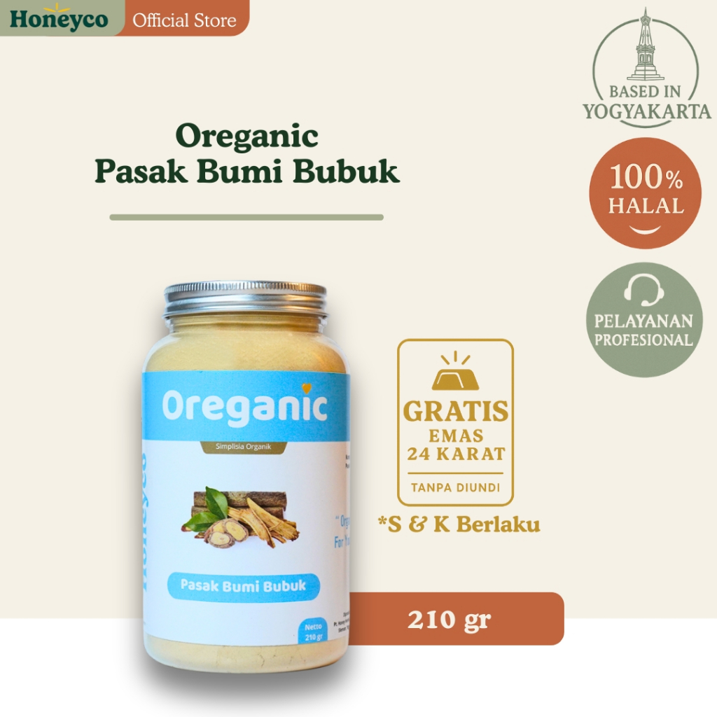 

Oreganic Pasak Bumi Bubuk Simplisia Organik - 210gr