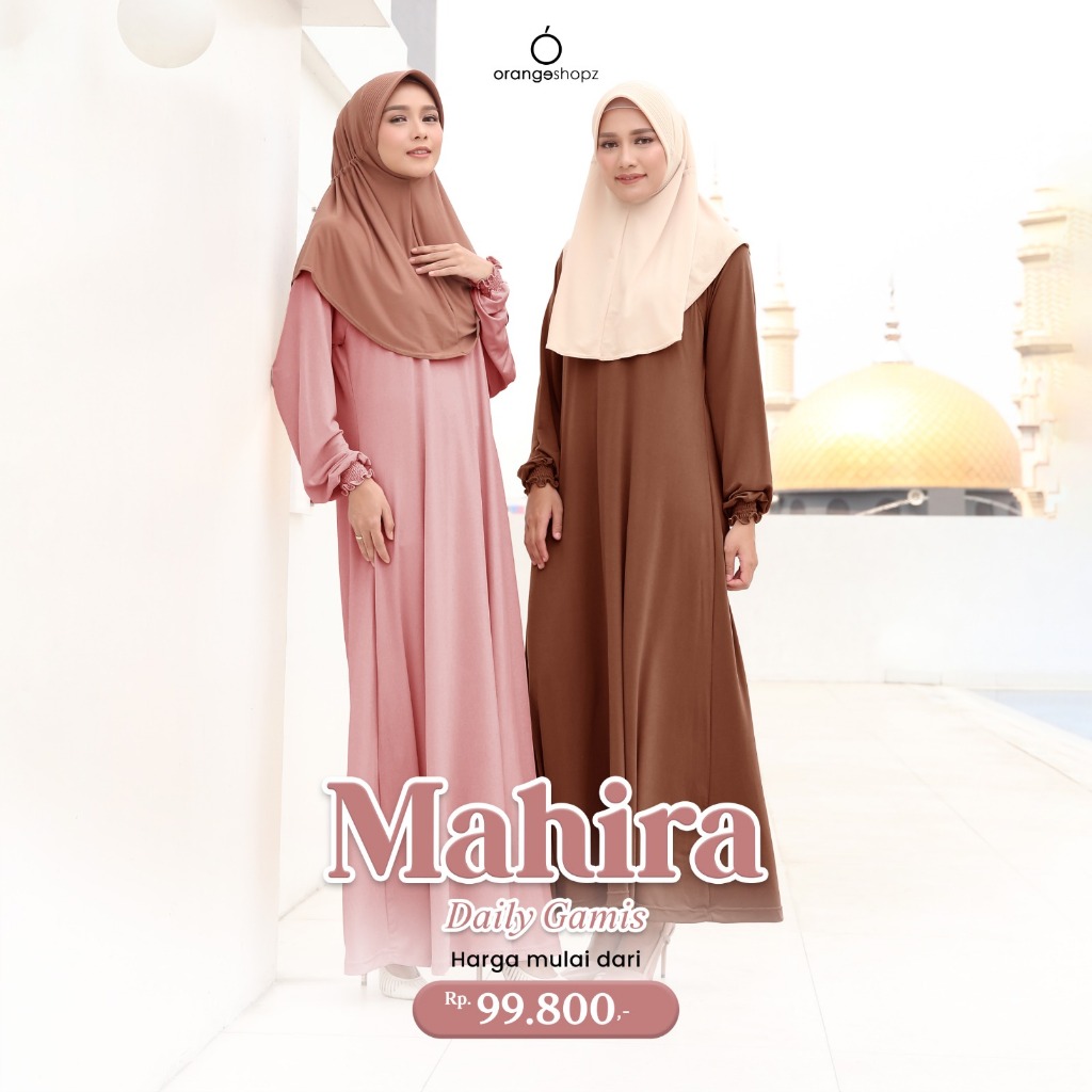 Orangeshopz - Inner Manset Gamis Wanita Lengan Panjang / Manset Dress Lengan Pendek Mahira Daily Gam