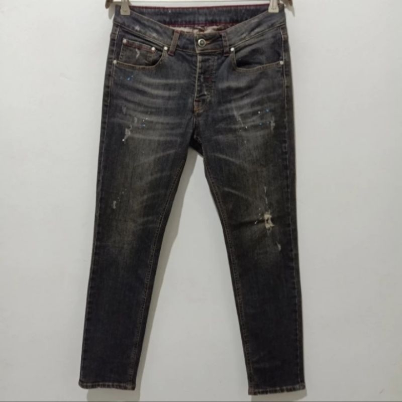 MANUEL RITZ Distressed Denim Jeans Made in Italy