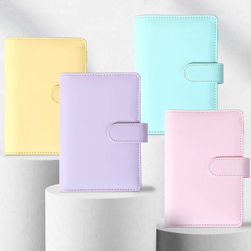 

Binder A6 - 6 Ring Budgeting Planner Nabung Value Pack Murah /A6 Daun Longgar Macaroon PU Buku Catatan Kulit
