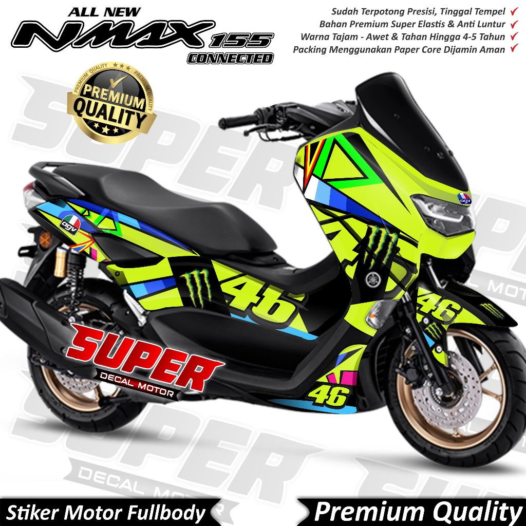 TERBARU Stiker Decal Yamaha Nmax 2020 2021 2022 Full Body Variasi AGV Soluna Keren